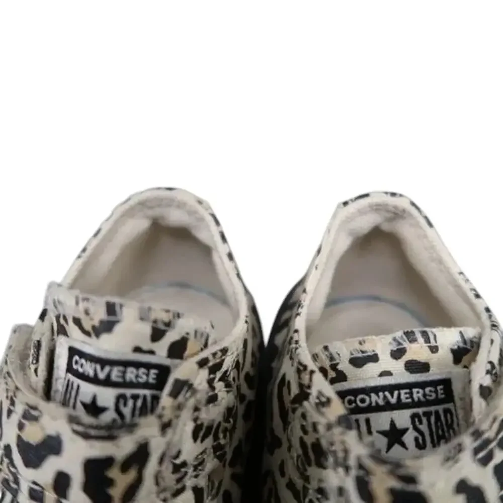 Converse Shoes Infant 9 Sneakers Chuck Taylor All Star Low Toddler Leopard Print